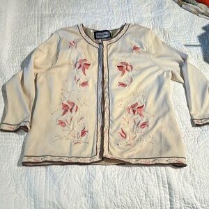 Women’s Indigo Moon embroidered sweater